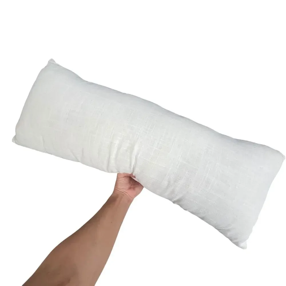 Pier 1 Happy Holidays Poinsettia Pillow Christmas Long White Rectangular READ